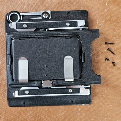 Graflex 2 1/4 X 3 1/4 Graflok Back, Clean GG, capó, tornillos de montaje  Foto 1 de 4