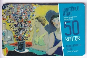 ASIE TELECARTE / PHONECARD .. TURQUIE 50KT TTK ART PEINTURE EK 2011 CHIP/PUCE - Picture 1 of 1