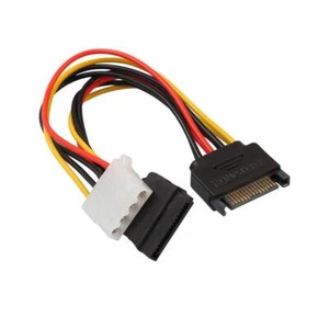 15 Pin  Male to  Female and 4Pin LP4 Power Splitter Y Cable 18cm - Picture 1 of 6