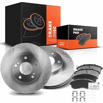 Rotores de freno de disco y pastillas de freno laterales delanteros 6 piezas para Nissan Máxima Infiniti I30 Foto 1 de 4