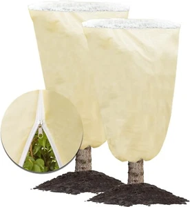 2 PACK Plant Covers Freeze Protection 47×70" Winter Cold Weather Frost Blankets - Picture 1 of 6