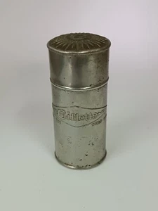 RARE VINTAGE GILLETTE SHAVING STICK METAL CONTAINER MADE IN USA - Picture 1 of 4