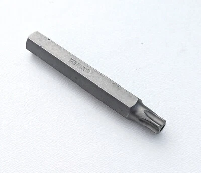 T45 Halfords Advanced Tamper Security TX Torx 10mm Hex Shank 75mm Long Deep Type - Image 1 of 2