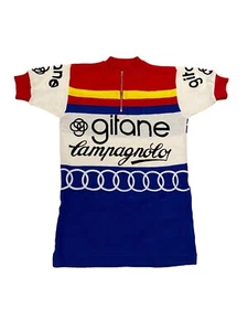 Vintage 1970s Campagnolo Gitane Team Race Cycling Jersey Acrylic Made In Italy - Picture 1 of 9