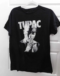 Tupac Shakur Mens Official Licensed 2Pac Prayer Graphic Hip Hop Rap T-Shirt sz M - Picture 1 of 2