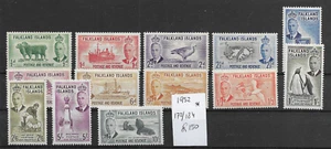 FALKLAND ISLANDS @ 1952 DEFINITIVES SG 172/184 Till 10s/h NICE PRICED @ GB1971 - Picture 1 of 1