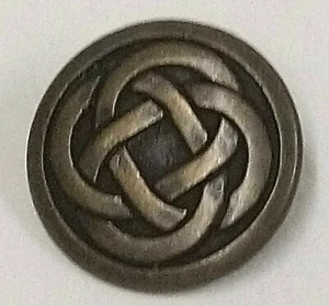 Metall Messing farbige keltische Schaftknöpfe 15 mm, 18 mm, 23 mm - Packungsgröße wählbar - Bild 1 von 2