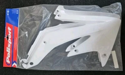 NUEVO POLISPORT HONDA CRF450F 2005-2008 CUCHARAS RADIADOR BLANCO - 8411300001 Foto 1 de 3
