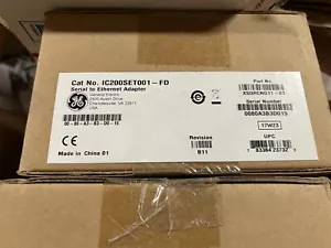 General Electric IC200SET001 -FD Ethernet Network Adapter Module NEW IN BOX - Picture 1 of 4