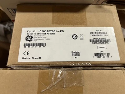 General Electric IC200SET001 -FD  Ethernet Network Adapter Module NEW IN BOX - Image 1 of 4