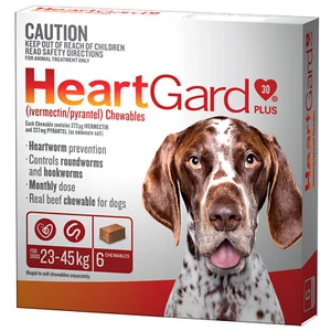 Pack of 6 Brown 23-45kg Large Dog Heartworm Roundworm Parasite - Picture 1 of 12