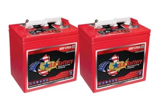 x2 | US Battery US2200XC2 6 Volt 232 Ah Deep Cycle Battery, Replaces T-105 T-605 - Picture 1 of 6