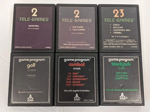 Atari Tele-Games & Game Program Games Lot of 6 Basketball Golf Warlords Golf + - Picture 1 of 24