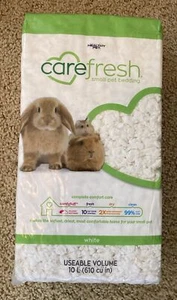 carefresh 99% Dust Free White Natural Paper Small Pet Bedding with Odor - Picture 1 of 4