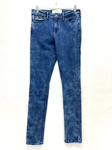 Hollister Skinny Jeans Juniors 9 R - Medium Acid Wash Mid Rise Stretch - Picture 1 of 12