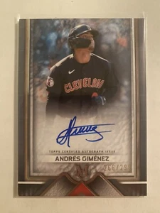 2023 Topps Museum Archival Autografo Andrès Gimènez 266/299 - Foto 1 di 2