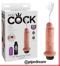 Sexy Fallo realistico eiaculante 6 Squirting King Cock Flesh Cum Dong penis