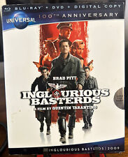 Inglourious Basterds (Blu-ray/DVD) With HTF Universal 100 Anniversary Slipcover