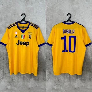 JUVENTUS 2017 2018 AUSWÄRTS FUSSBALL SHIRT #10 DYBALA ADIDAS TRIKOT GRÖSSE XL - Bild 1 von 7