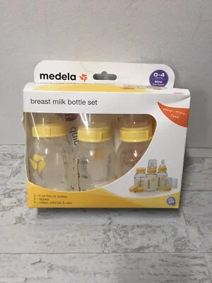 Medela 87131 Breastmilk Bottle Set (3 Bottles) 5 oz Storage Caps Included. NEW - Image 1 of 4