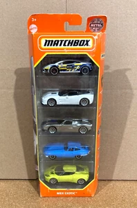 Matchbox - MBX Exotic 5 Pack (HCJ01)-*Estuche abollado y rayado* - Imagen 1 de 3