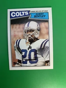 1987 Topps Albert Bentley #376 Indianapolis Colts - Picture 1 of 2