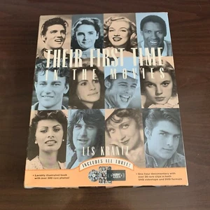 Their First Time in the Movies by Les Krantz 2001Hardcover Book VHS DVD - Picture 1 of 9