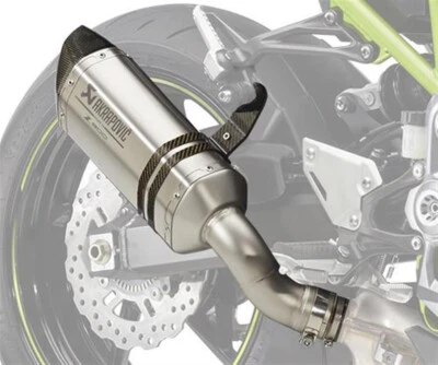 Kawasaki Z900 2020-2024 Akrapovic Slip-On Titanium Sports Exhaust Endcan Genuine - Image 1 of 4