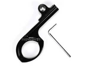 Black Aluminium Motorbike 31.8mm Handlebar Bracket Mount GoPro Action Camera - Picture 1 of 7