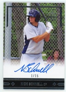 Nick Schnell 2018 Leaf Ultimate Draft Baseball 1991 Auto Autograph Silver #01/15