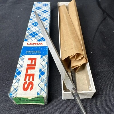 New Old Stock Case of 2 Lenox 8” Slim Taper File 50319 NOS Made in USA - Image 1 of 4