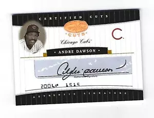 Andre Dawson 2004 Leaf Certified Cuts Signature Card.# CC-2,#20/22 - Bild 1 von 2