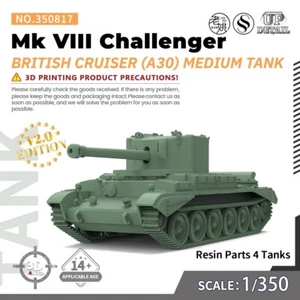 1/350 Militär Modellbausatz British Cruiser Mk VIII Challenger (A30) Medium Tank - Bild 1 von 8