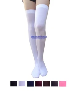 Women Cable Knit Extra Long Boot Socks Over Knee Thigh High School Girl Stocking - Picture 1 of 12
