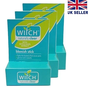 Witch Blemish Stick with Witch Hazel Extract - 10g, Pack 3 - Picture 1 of 1