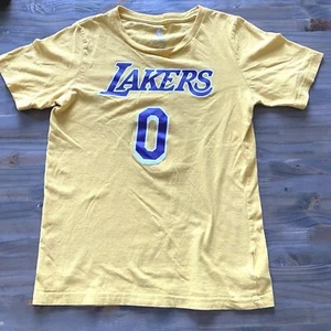 Los Angeles Lakers Kyle Kuzma T-Shirt NBA Youth Medium 10/12 Yellow Purple #0 - Picture 1 of 5