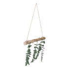 Artificial Green Plants Wooden Fake Wall Decor Simulated Pendant