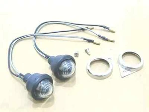 Fit For Royal Enfield Bullet Clear Pilot Lights - Picture 1 of 4