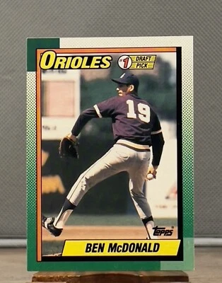 1990 Topps Baseball #774 Ben McDonald novato - Baltimore Orioles Foto 1 de 2