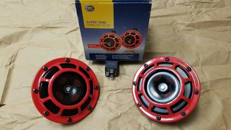 Hella Supertone 双喇叭套件 通用(红色)003399801 — 第 1/1 张图片