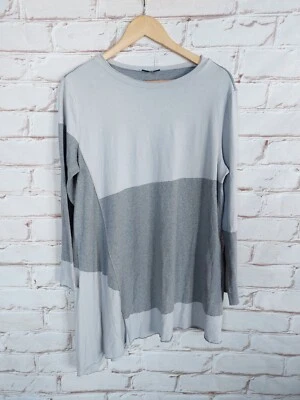 Oska Damen Bluse Shirt Oberteil Gr.3 D44 Grau Langarm  - Bild 1 von 4