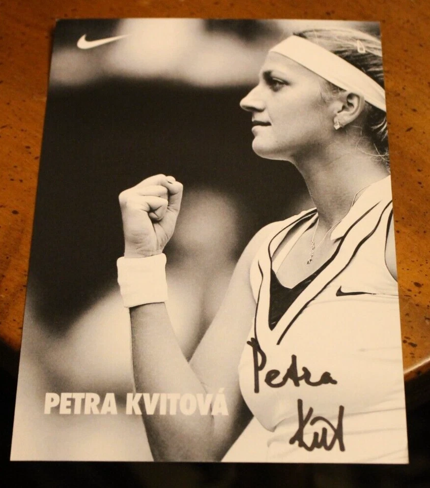 Petra Kvitova AUTOGRAPH ~ 4x6 Index Card ~ Nike - Image 1 of 1
