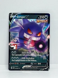 PACK PREMIO POKEMON PLAY SERIE 2 GENGAR V 156/264 HOLO TARJETA ESTAMPADA - Imagen 1 de 2