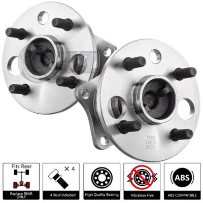 [TRASERO (cantidad 2)] Conjunto de buje de rueda de repuesto para modelo 1993-1997 GEO Prizm tracción delantera Foto 1 de 4