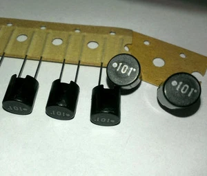 5 Stück Taiyo Yuden LHL08TB101K Inductor Radial 100µH 0,79A (M1563) - Picture 1 of 1