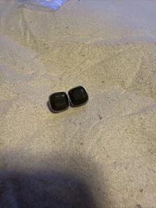 KINRADEN Onyx Cufflinks - looselink cufflinks 925 Silver Replacement - Picture 1 of 4