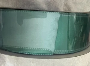 Kirkland Ribbon . 1.5”x 50 Yards. Blue Green Solid - Picture 1 of 4