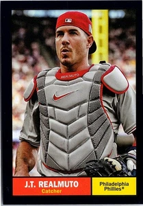 2024 Topps Archives #84 J.T. Realmuto Black Foilboard - Bild 1 von 2