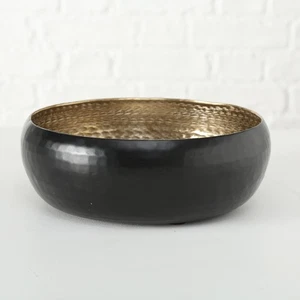 Dekoschale 24 cm Schwarz Schüssel Design Obstschale Deko Etagere Korb klein - Bild 1 von 5