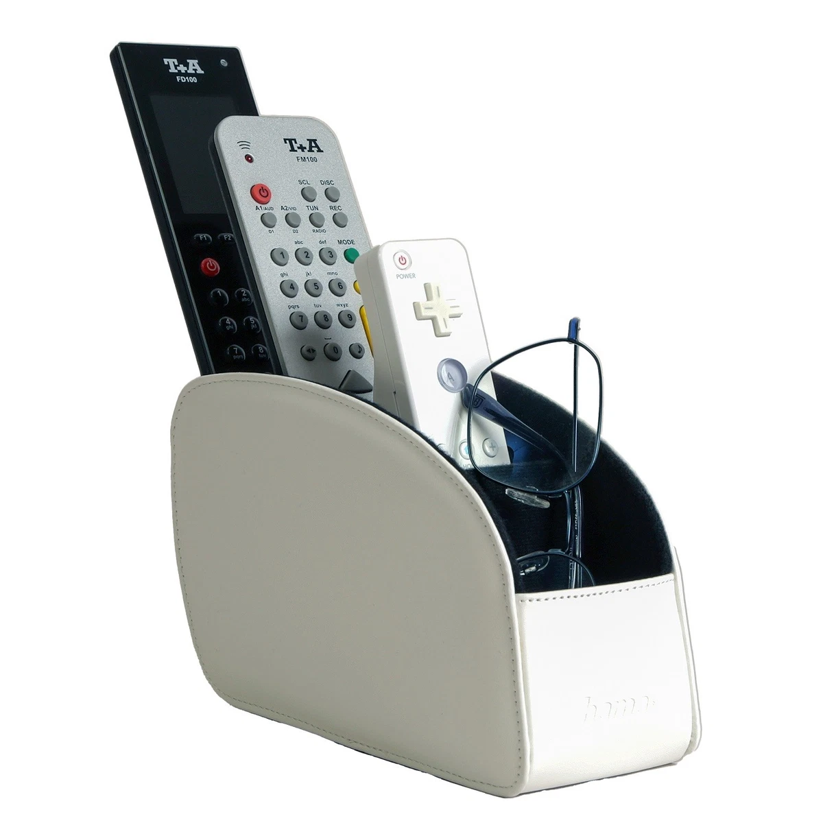 Aptiq Aufbewahrungsschublade Schwarz Für Monitorständer - PU Lederoptik, Organizer Für Schreibtisch